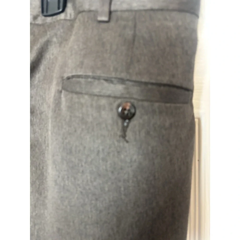 JOHN HENRY Men's 38x31 Brown Dress Pants Trousers‎ Pleated Front